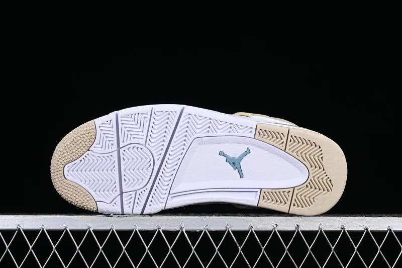 All categories Air Jordan Jordan series basketball shoes Air Jordan 4 Air Jordan 4 Retro "Linen" AJ4 Joe 4 sand color basketball shoes 487724-118